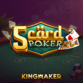5 Card Poker table layout on bet99 app apk